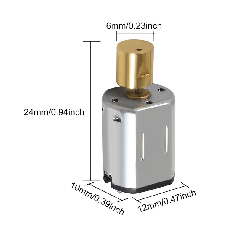 Coliao 4pcs DC 3V N20 Vibration Motor Mini Micro Metal Gear Motor 8000RPM Powerful Small Electric Motor Micro Vibrating Motors - Image 2